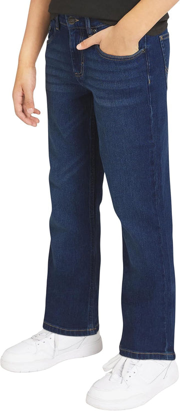 Boys' 5 Pocket Loose Fit Stretch Waist Denim Jeans