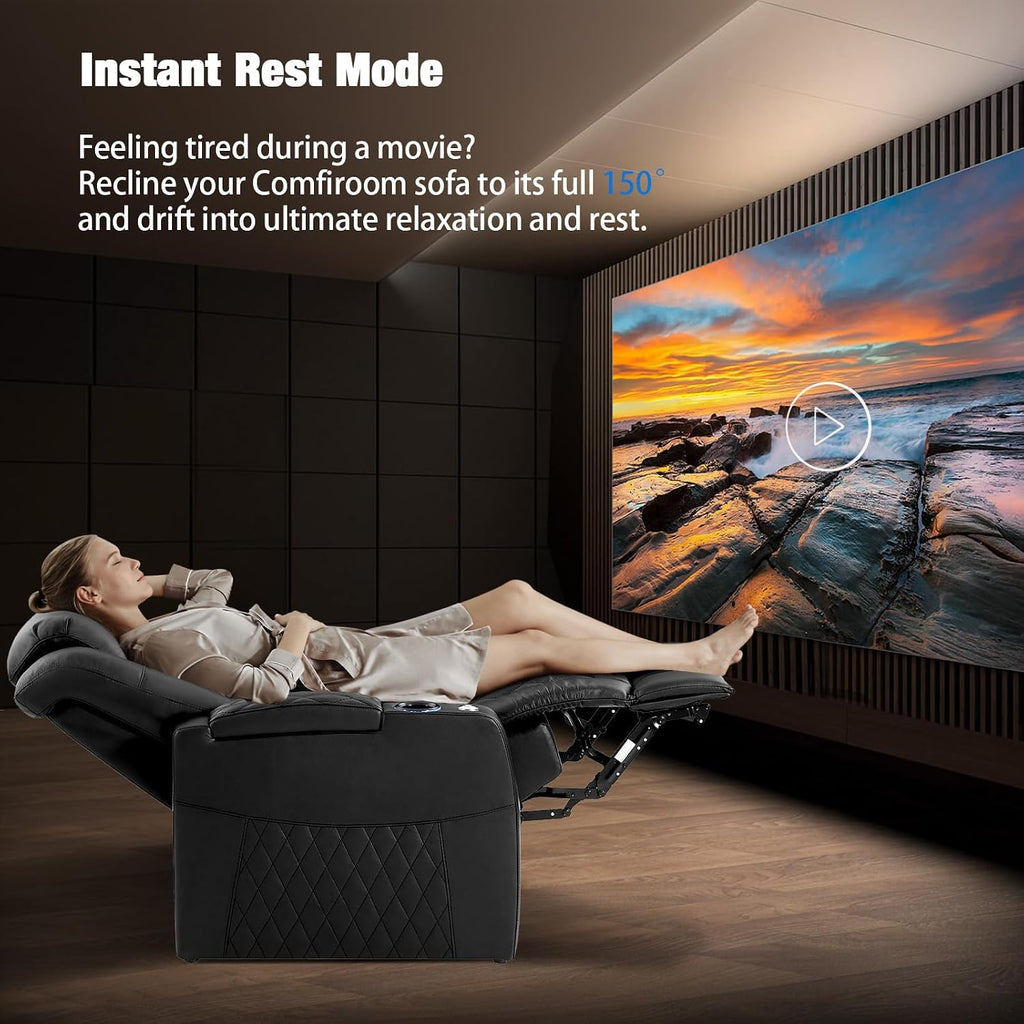 Top Grain Leather Home Theater Seating Seats