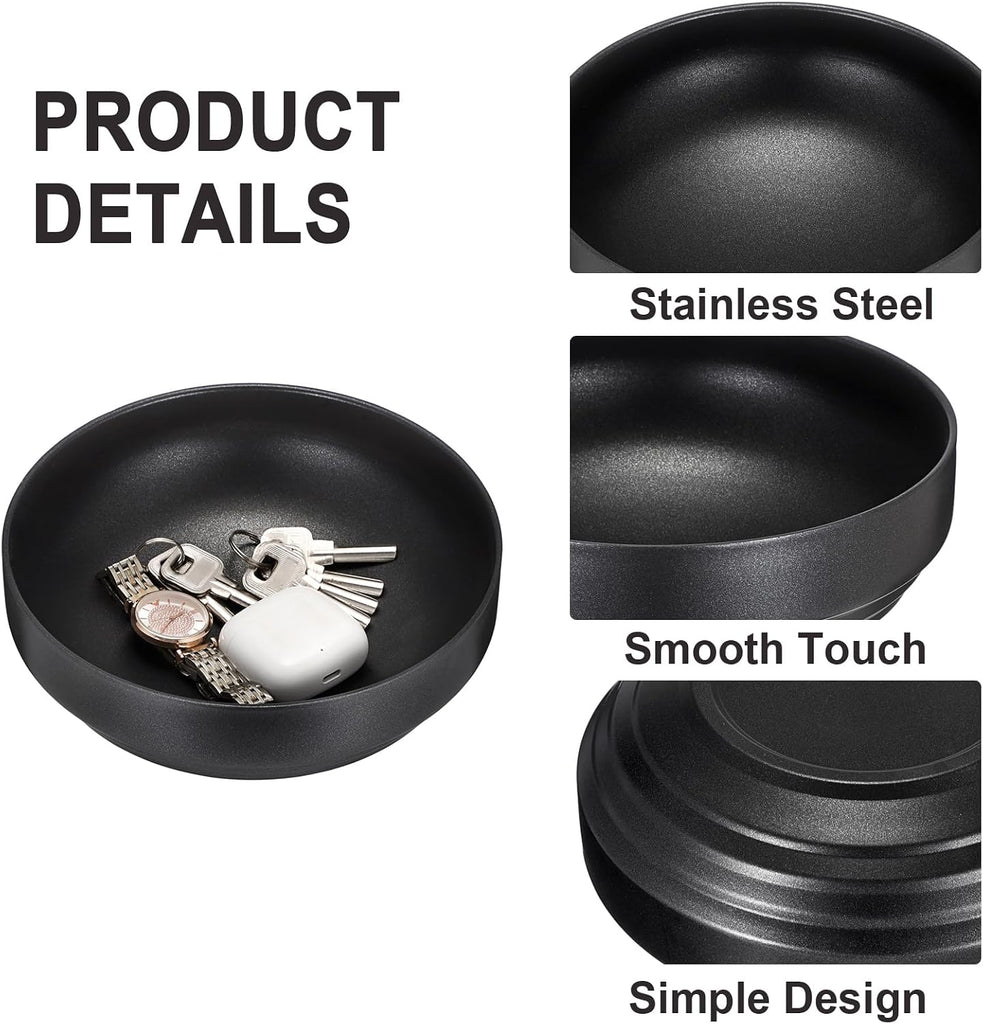 Key Holder Bowl for Entryway Table, Round Catchall Bowl for Keys