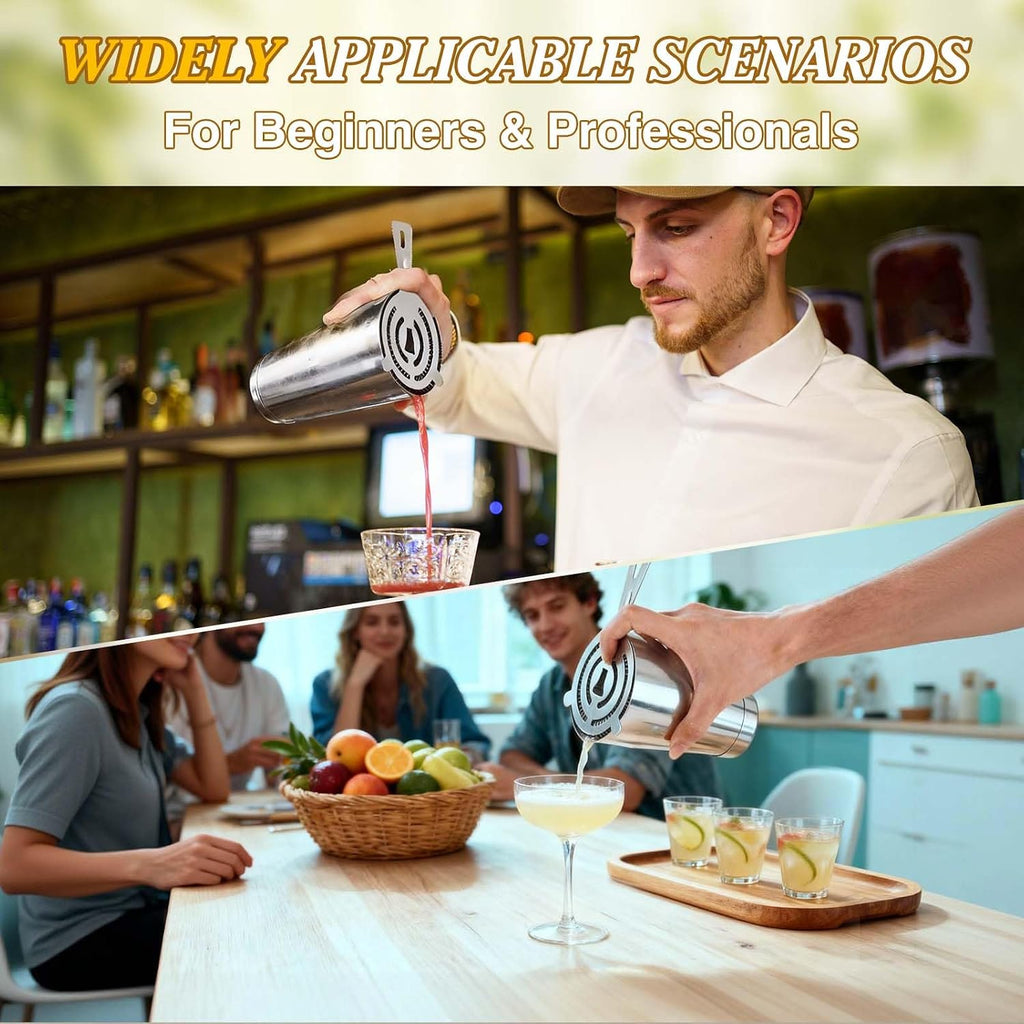 Cocktail Shaker Set,Boston Shaker Drink Shaker Bartending Kit - Set of 15