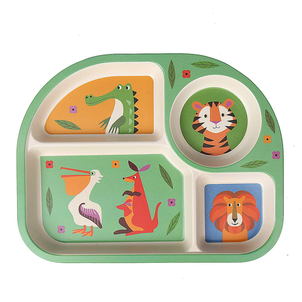 Toddler Baby Plates and Bowls Set, 7Pcs Kids Plate Dinnerware Set