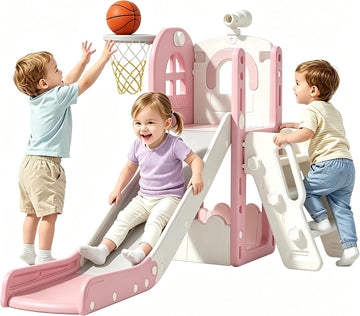 Toddler Slide for Kids 1-3, in-1 Baby Slide Indoor Playground