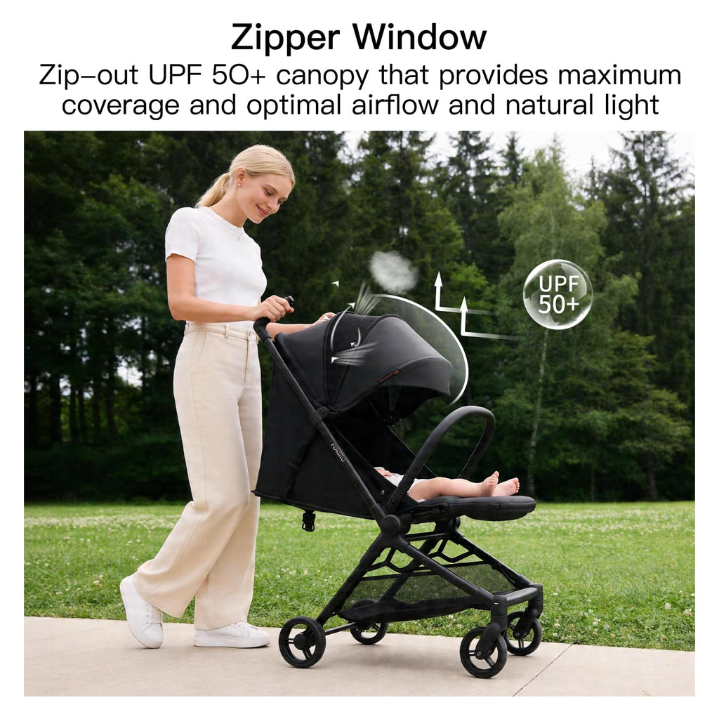 Travel Stroller for Airplane, Ultra Compact & Lightweight - Only 9.9 lbs, Portable Infant Toddler Baby Stroller
