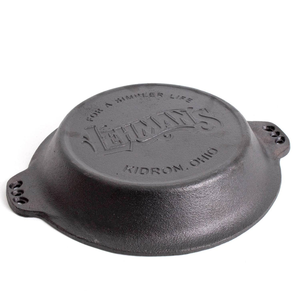 Extra Deep Pie Pan, Pre-Seasoned Cast Iron Bakeware with Crimped Edges and Handles, 10.25 inches