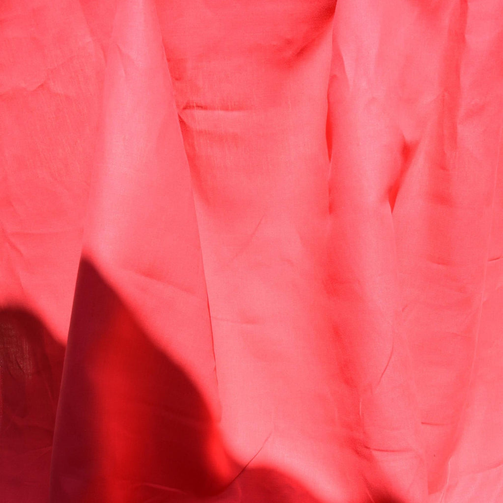 100% Linen Fabric by the Yard | Red Linen Fabric | Midweight Solid Weave 55 Inch Wide | Linen Material for Dresses
