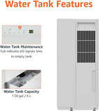 50-Pint Large Dehumidifier with Pump, Energy Star Certified, Humidity Control, Auto-Defrost, Timer