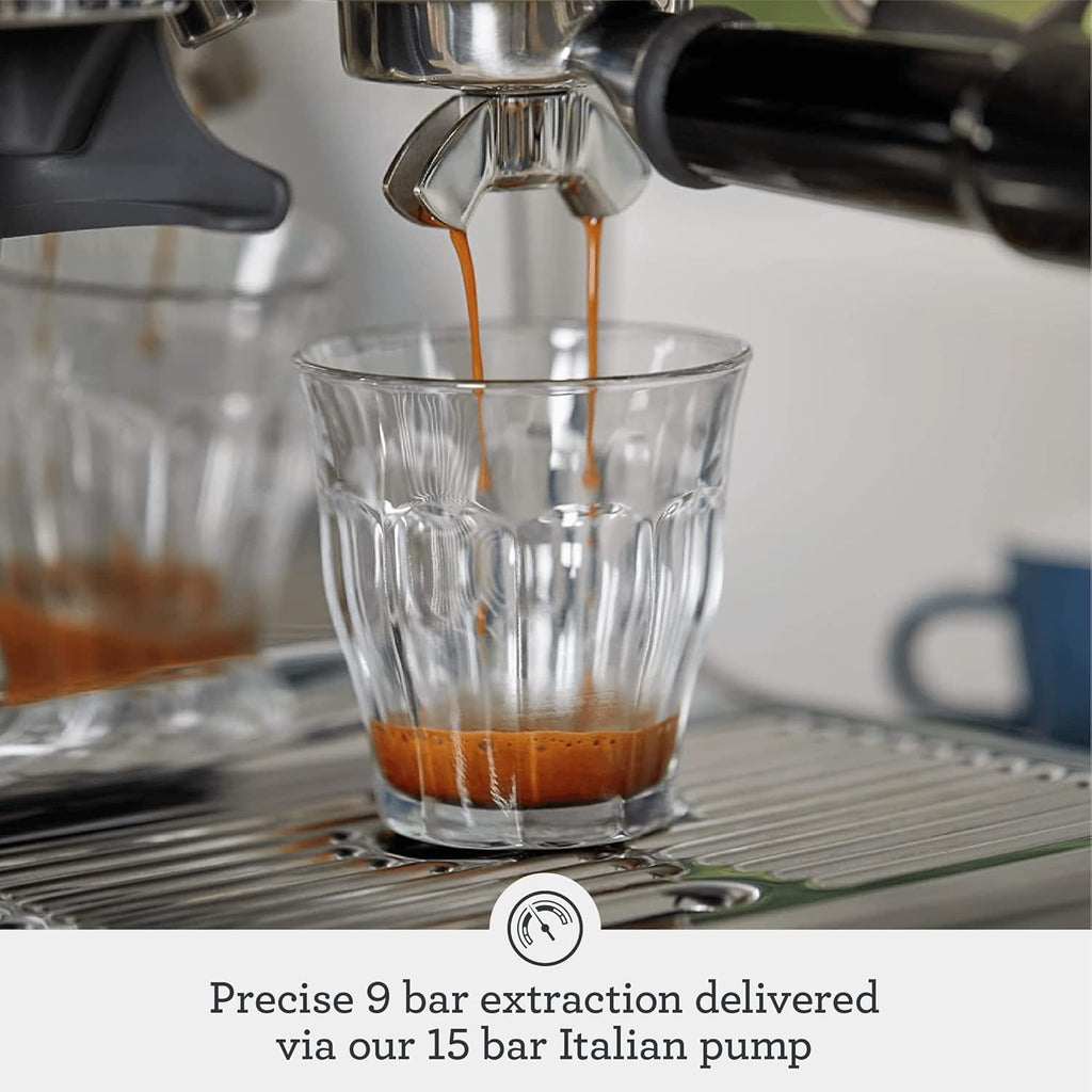 BES870XL Barista Express Espresso Machine, Brushed Stainless Steel | Craft café-quality espresso shots, lattes and