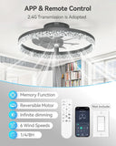 Ceiling Fans with Lights and Remote, 20'' Low Profile Ceiling Fans, 3000-6000K Dimmable Modern Flush Mount LED Fan Light, Fandelier Ceiling Fan for Bedroom, Kitchen, Living Room, Black A101-B0DNFGXWWJ