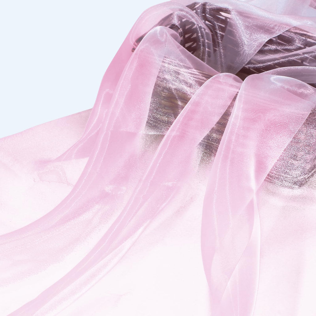 Pink Organza Fabric by The Yard, 60 Wide (2 Yard)