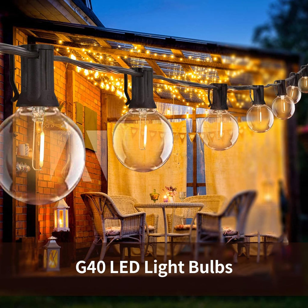 G40 LED Replacement Bulbs, 0.6W Clear Globe Dimmable E12 Base