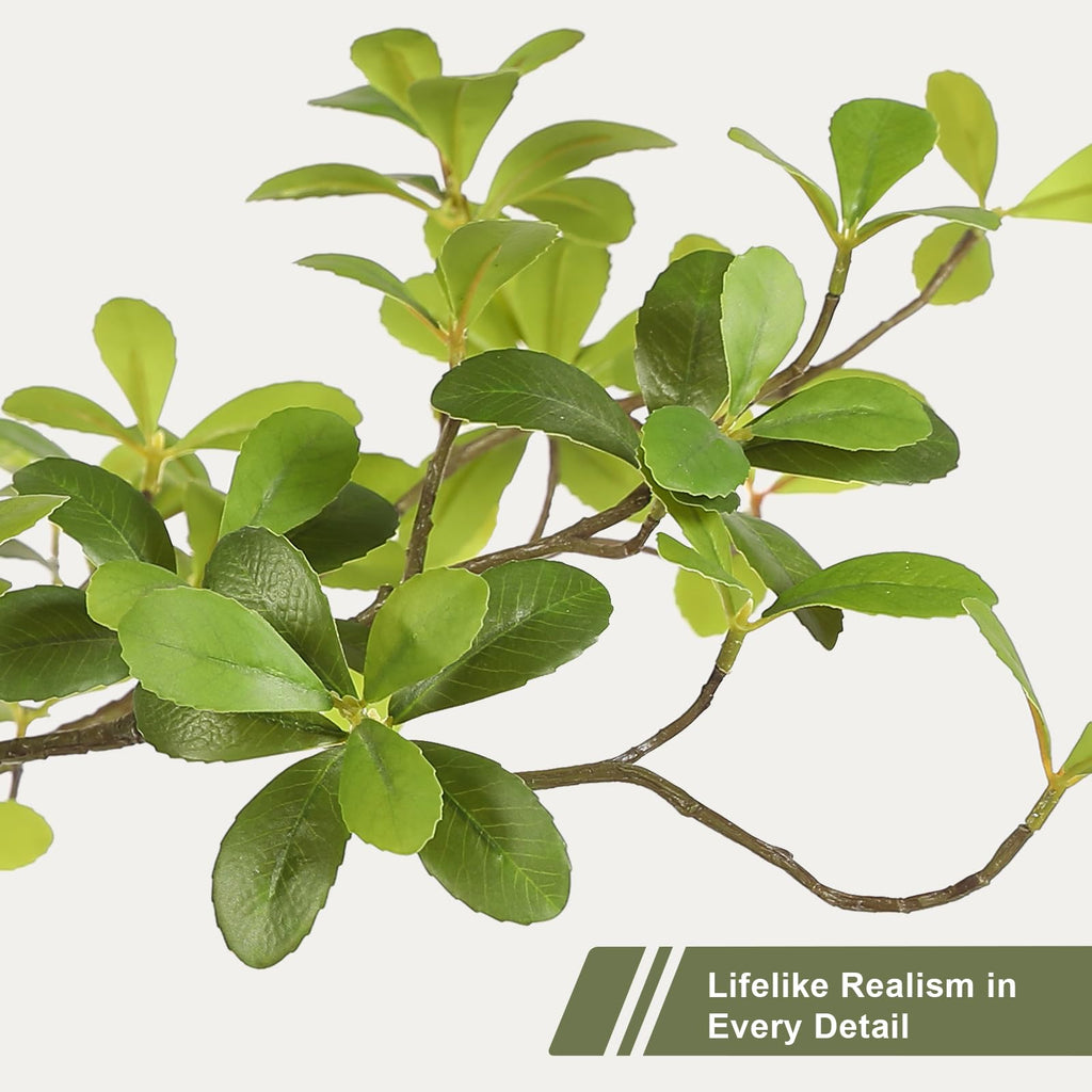 Black Olive Tree 7ft - Faux Black Olive Tree with Natural Trunk and Realistic Leaves - Realistic Artificial Shady