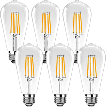 ST19 Vintage LED Edison Bulbs,25W Equivalent Outdoor LED Light Bulbs,Antique LED Filament Bulb E26 Base,2.5W Warm