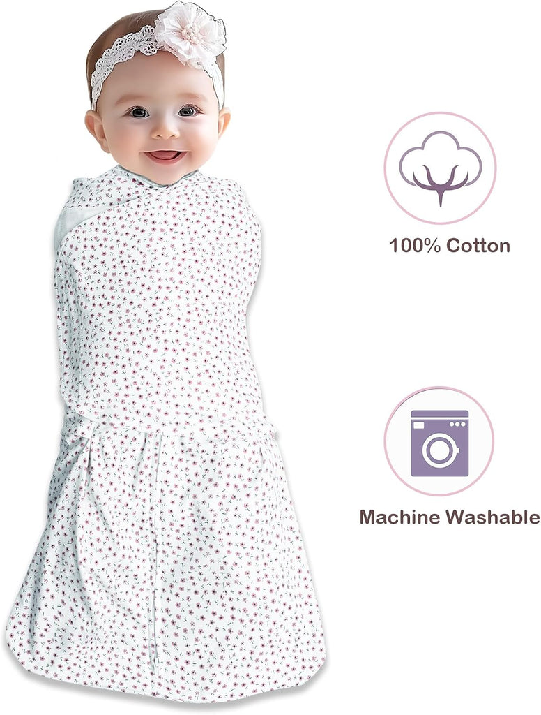 Sleep Sack Swaddle 2 Pack, Way Adjustable, Organic Cotton