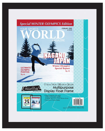 Magazine Display Float Frame, 11x14, Black