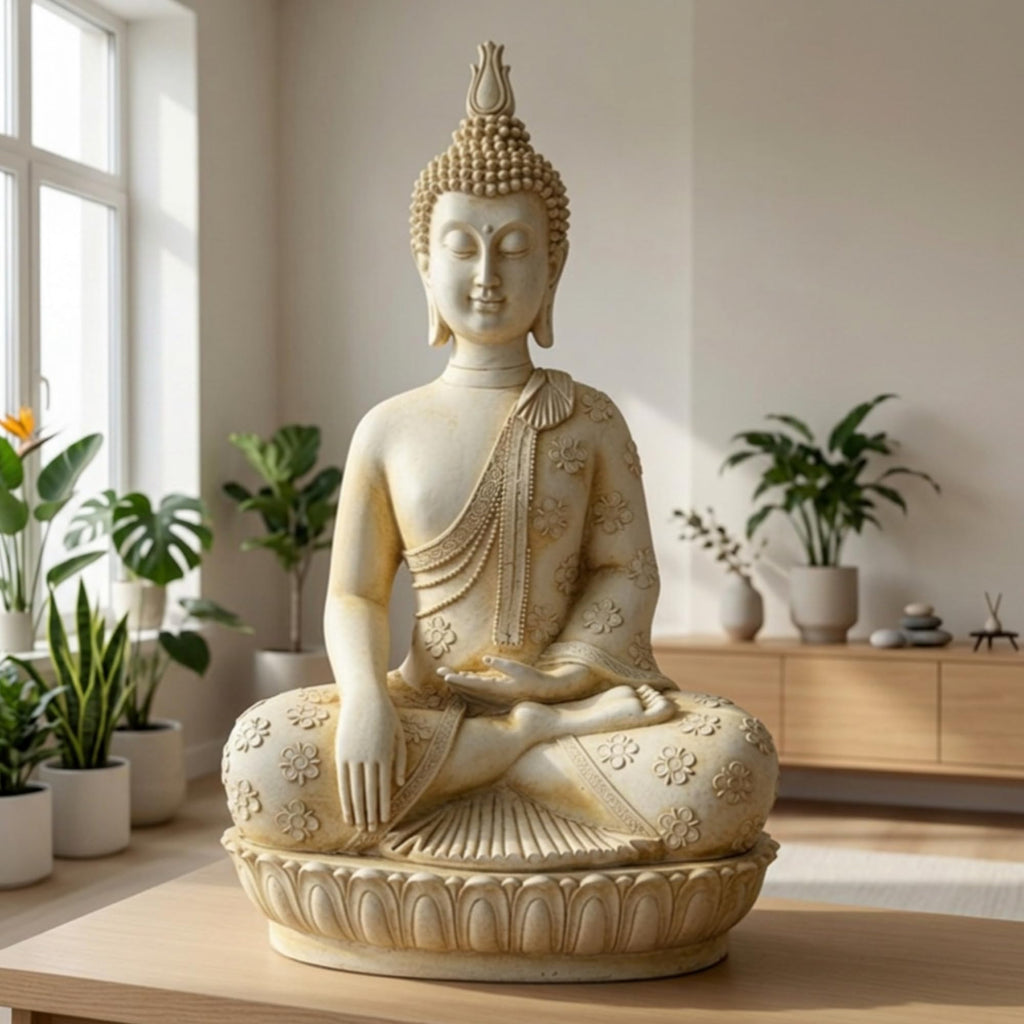 Buddha Statue, Zen, Decorative Meditation Sculpture, 18 inch