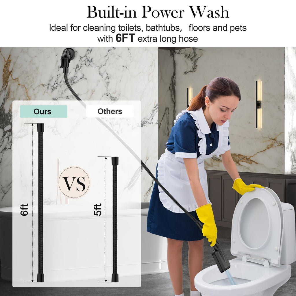 Filtered Shower Head with Handheld, High Pressure 6 Mode Showerhead