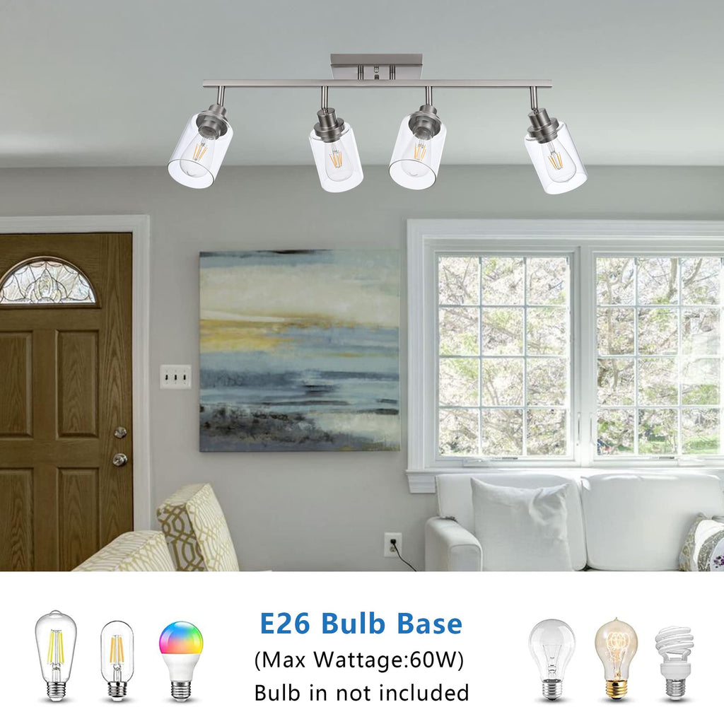 4 Light Track Lighting Kit 28.7 Inch Bathroom Vanity Light Fixtures