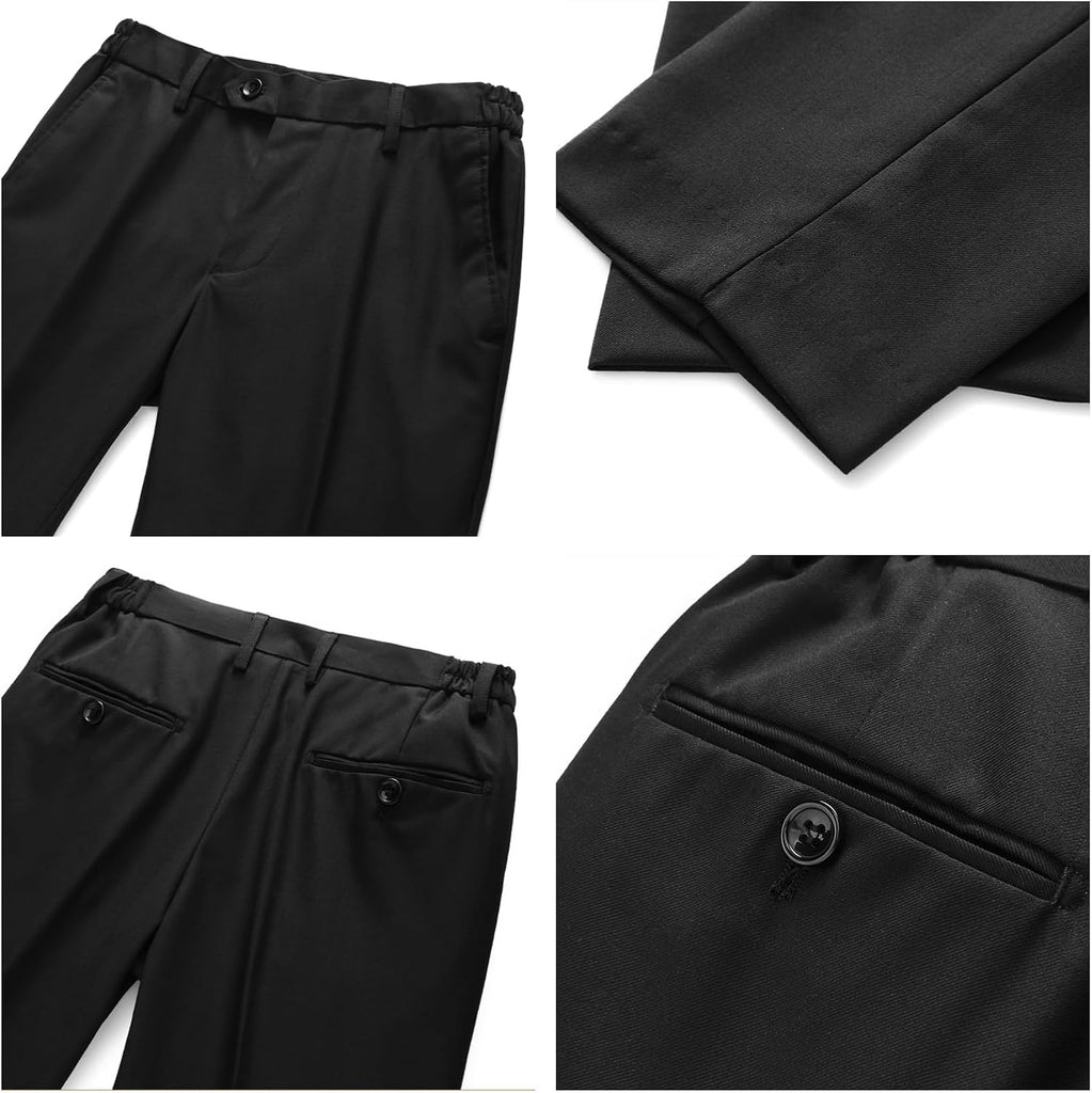 Boy Suits 2 Piece Slim Fit Formal Suit Velvet Tuxedo Suit