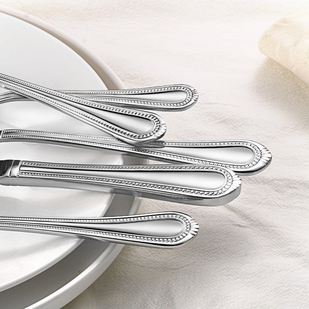Silverware Set for 6, 30-Piece 18/10 Stainless Steel Flatware Set, Mirror Polished Modern Cutlery Set include Fork
