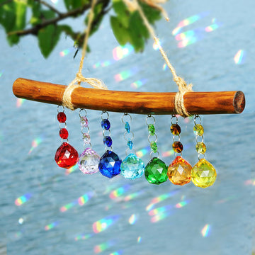Crystal Suncatchers Colorful Prism Balls Hanging Sun Catchers Rainbow Maker Light Catcher for Window Home Garden