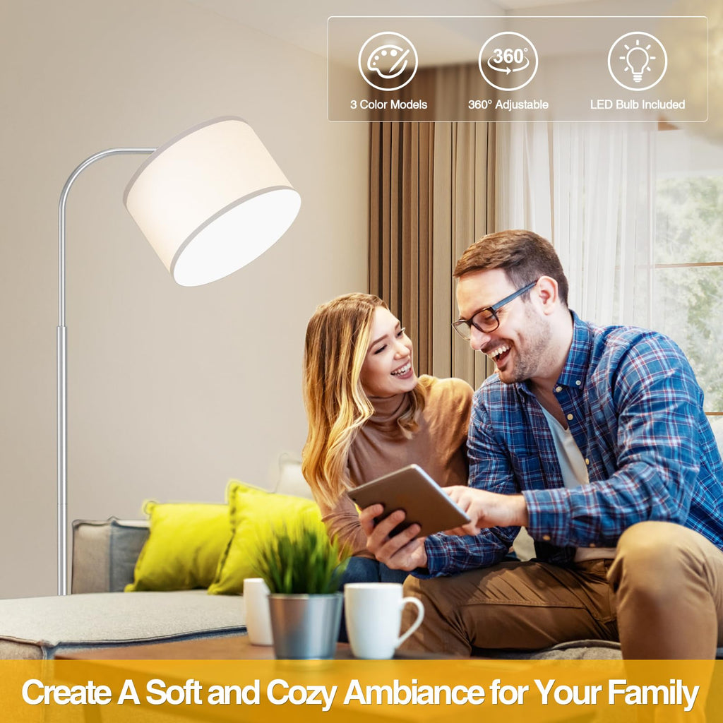 Silver Floor Lamp, Arc Floor Lamps