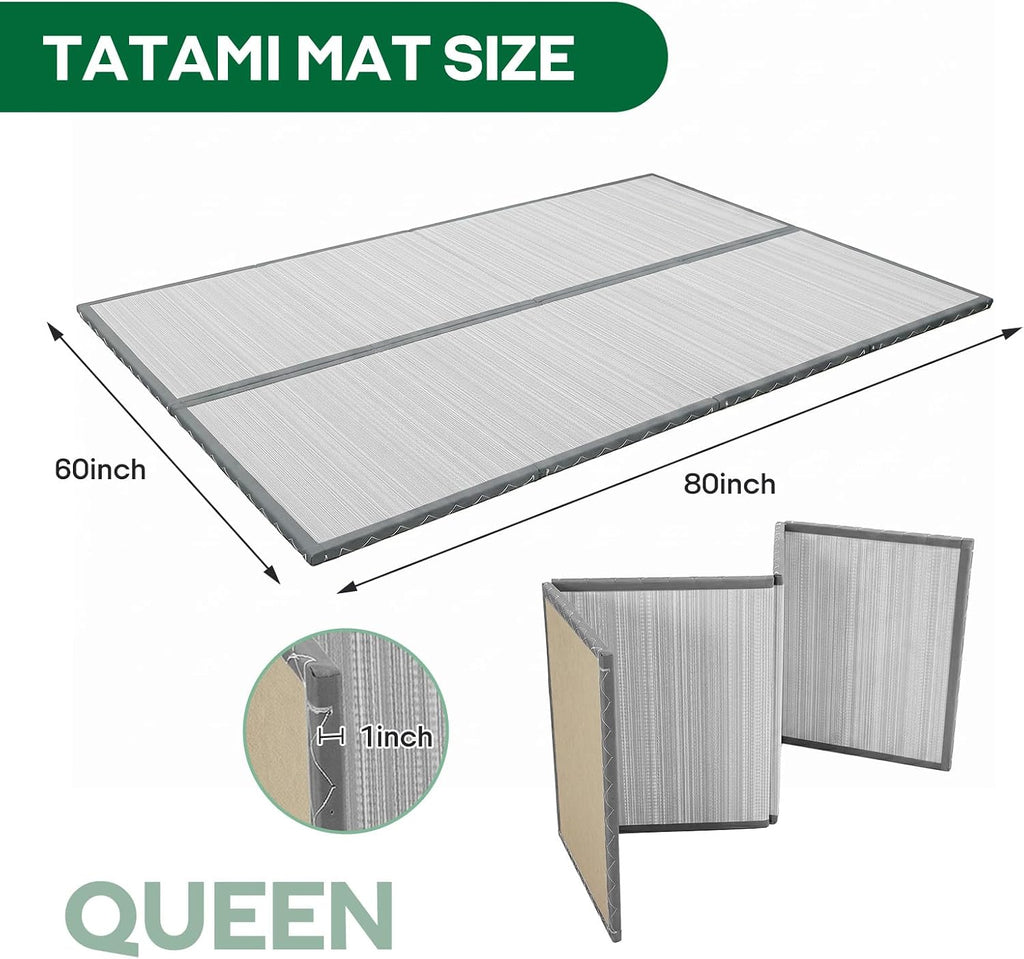 Japanese Tatami Mat, Foldable Floor Sleeping Pad Futon Mattress