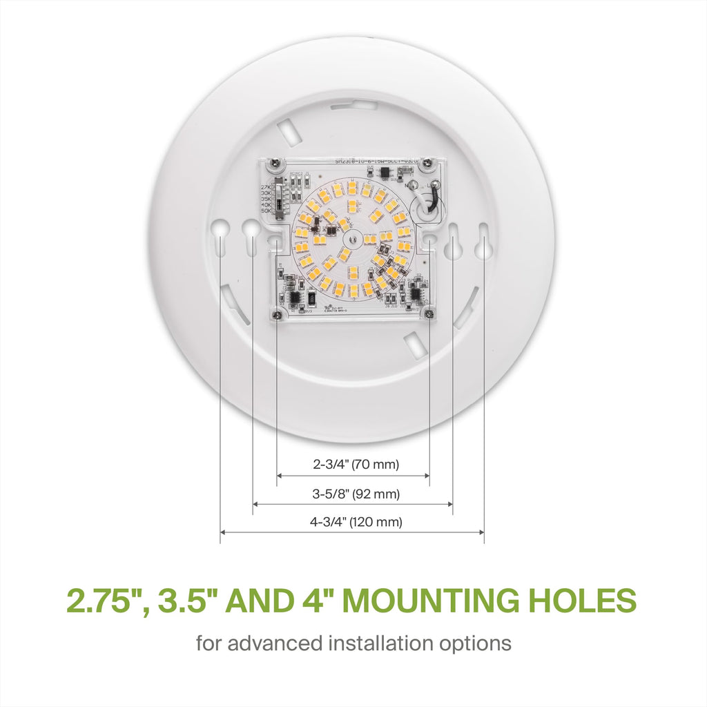 12 Pack LED Disk Lights 6 Inch, 5CCT Flush Mount Ceiling Light Fixture