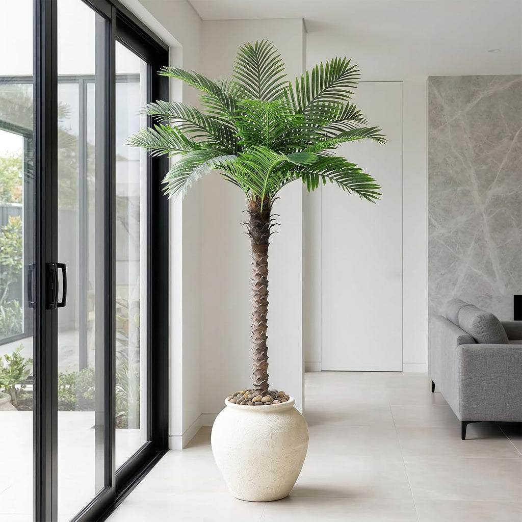 Artificial Phoenix Palm Tree:6FT Faux Coconut Palm Tree Large Plant