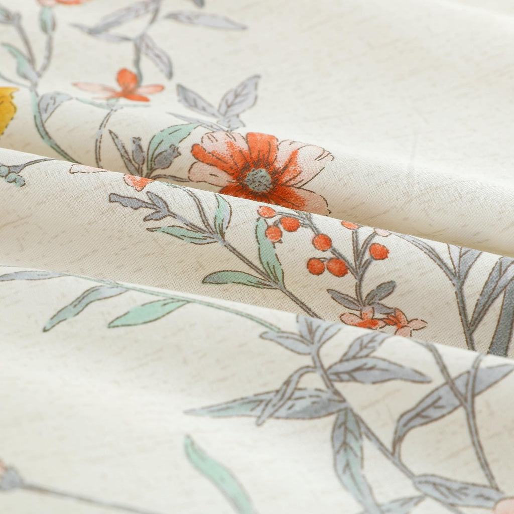 Duvet Cover Set 3pcs 100% Cotton Wildflower Stripe