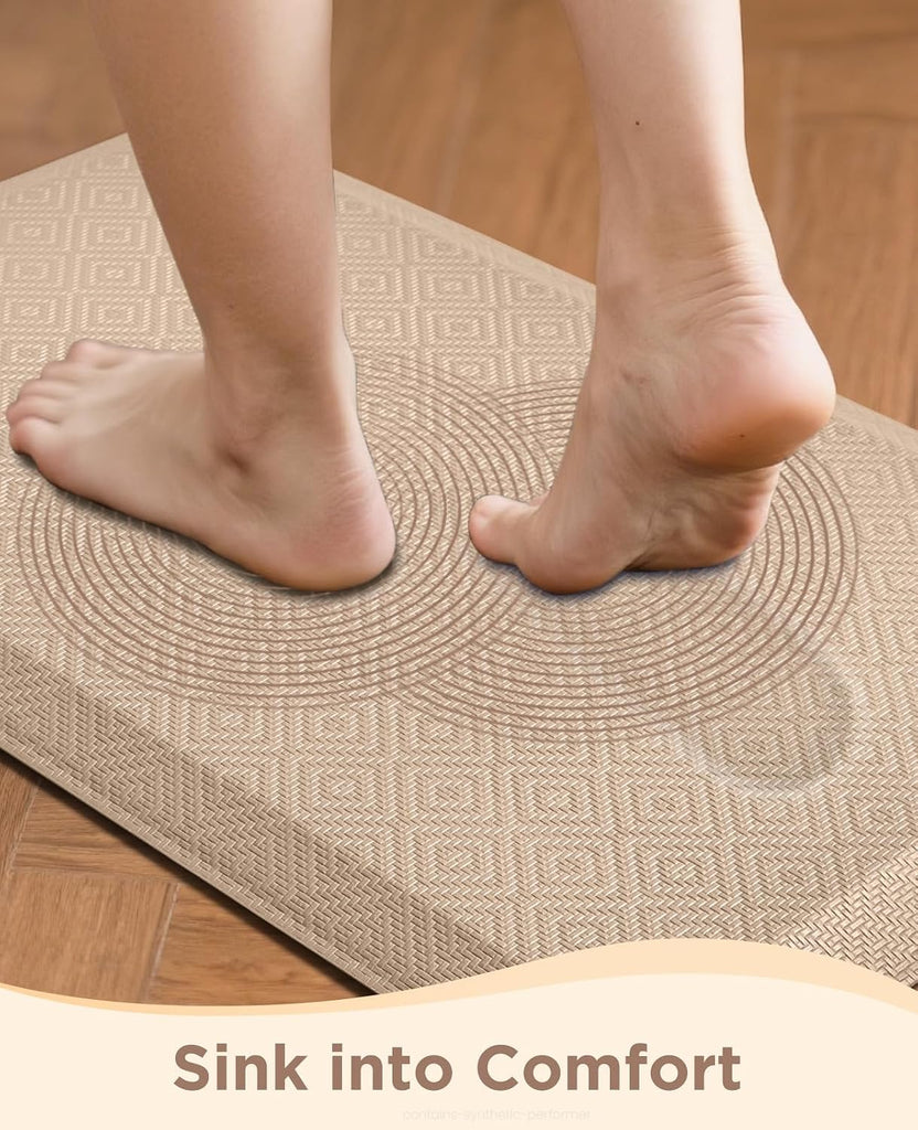 Kitchen Mats for Floor, 1/2 inch Thick, 20x32 Anti Fatigue Cushioned Mat,Kitchen Rugs,Waterproof,Comfort Ergonomic