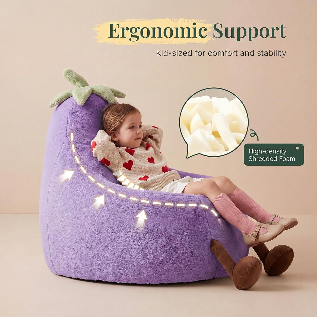 31" Kids Bean Bag Chair for Reader, Living Room, Bedroom