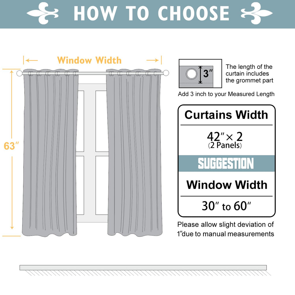 Blackout Curtains 63 Inches Long
