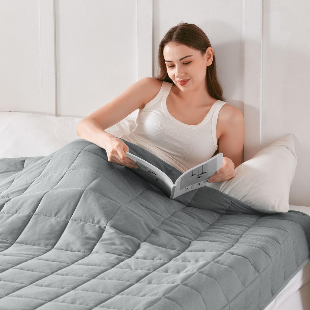 Weighted Blanket for Adults 12lbs, Breathable Cooling Weighted Blanket, High Breathability Heavy Blanket, Soft