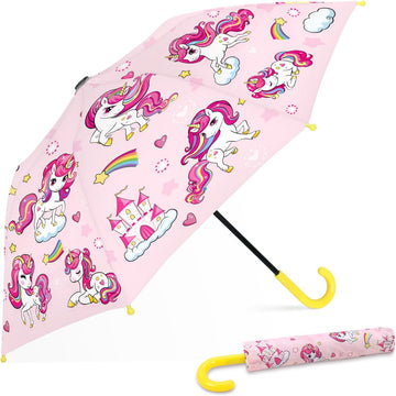 Kids Umbrella for Girls Boys Lightweight and Portable Compact Toddler Umbrella