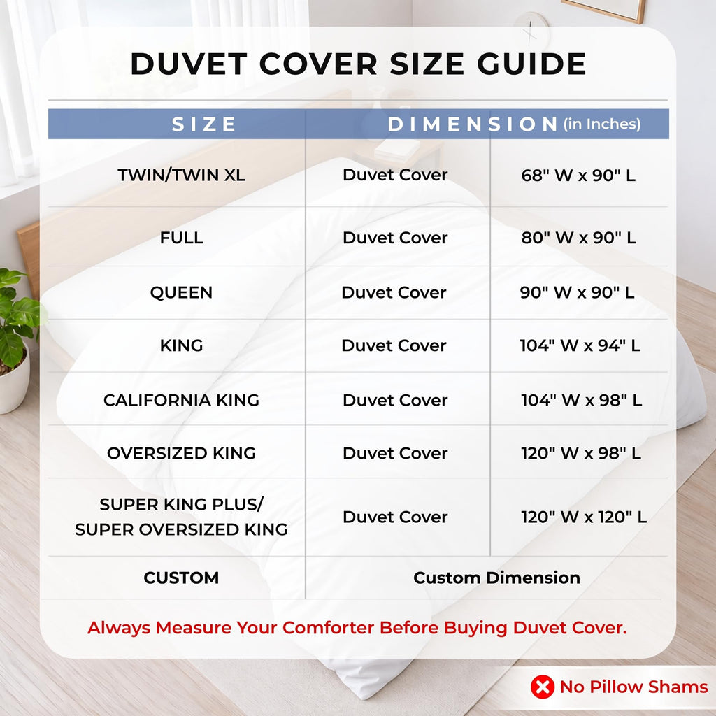 Duvet Cover Size-100% Egyptian Cotton 600 Thread Count Ultra Soft Premium Durable Comforter