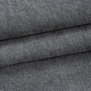 Soft Chenille Fabric for Upholstery, Dark Gray, 58 in x 1.09 yd