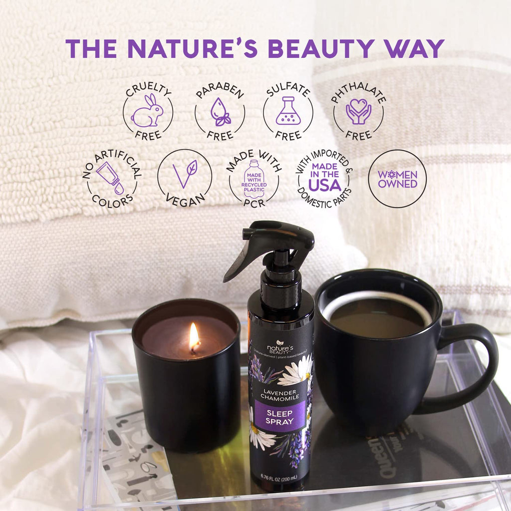 Lavender Chamomile Sleep Spray Multi-Pack - Sleep Well + Relax with Premium Grade Room + Pillow Spray, Made - Set of 2