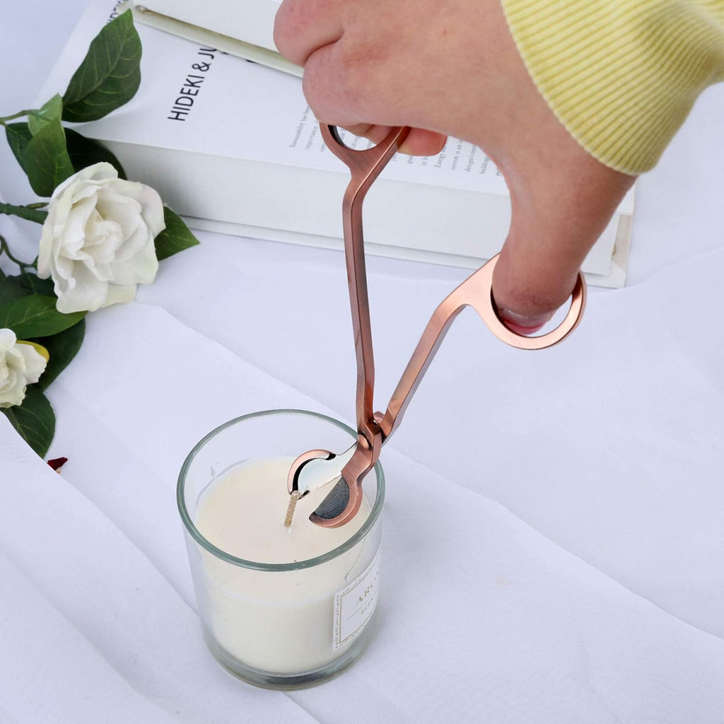 4-in-1 Stainless Steel Candle Care Kit for Candle Lovers, Red Bronze - Set of 4