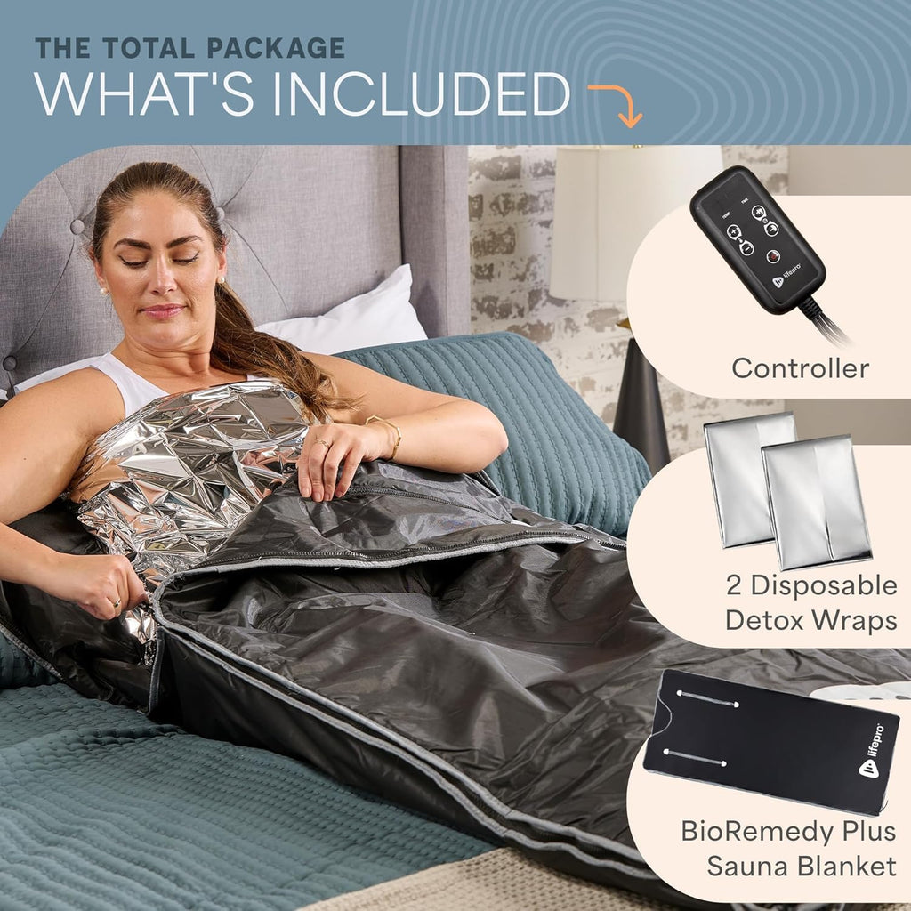 Lifepro BioRemedy Plus Infrared Sauna Blanket - Available in 5 Colors