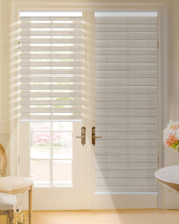 Motorized Zebra Shade, Smart Day & Night Window Blind with Remote