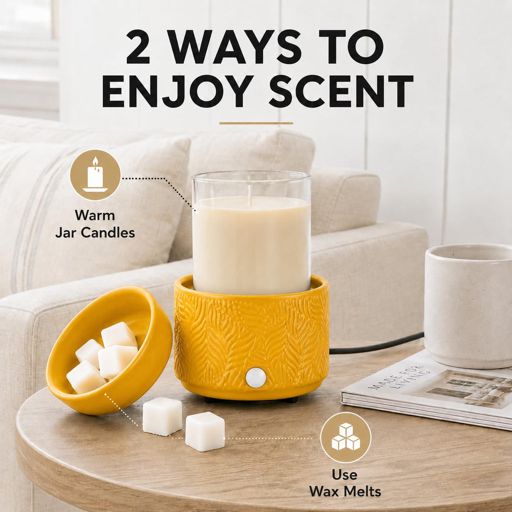 Ceramic Wax Melt Warmer 4-in-1 Electric Scented Candle Wax Burner