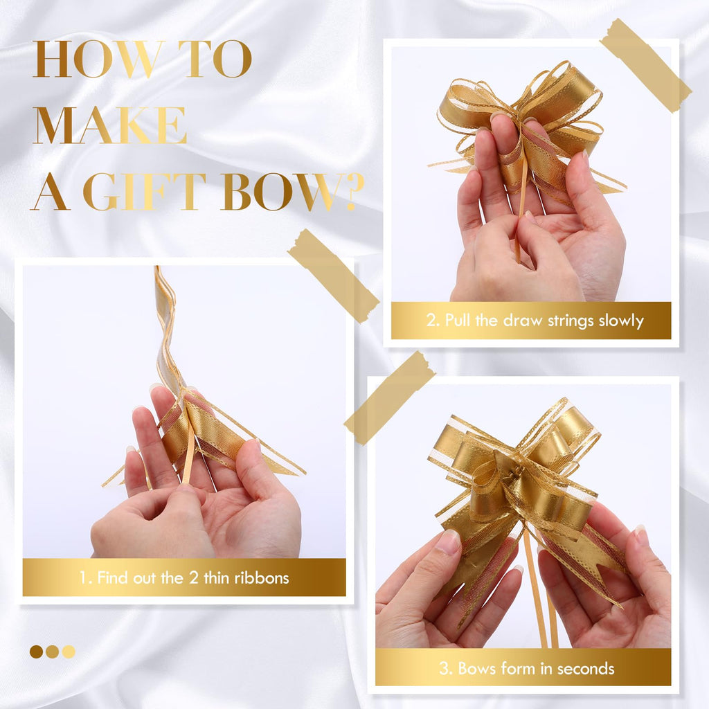 44 Pcs Empty Small Gift Baskets Bulk, Gold, Solid