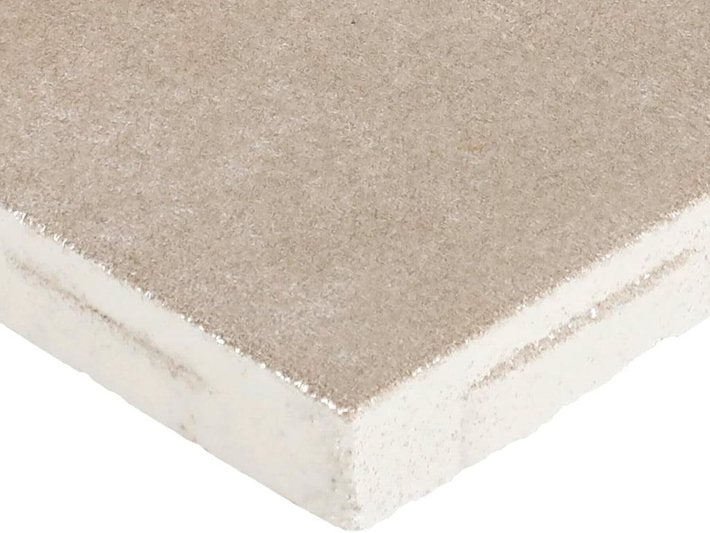 Zellige 4" x 4" Ceramic Wall Tile in Glossy Lana (7.98 SQFT per Carton) (76 PC per Carton)
