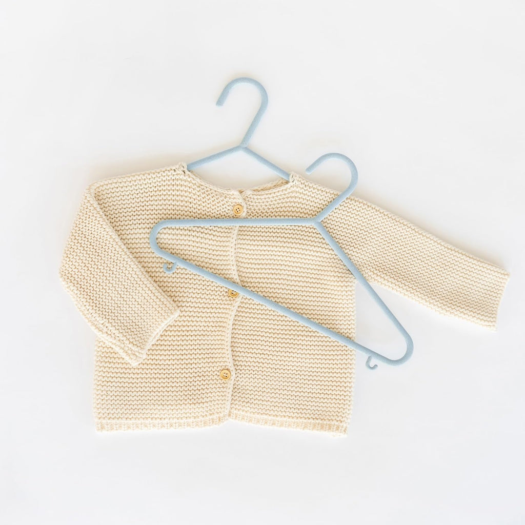 Eco-Friendly Wheat Straw Baby Hangers, Speckled Blue, 30 Pack