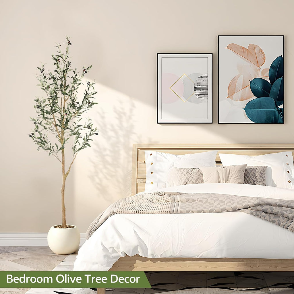 6ft Olive Trees Artificial Indoor with Realistic Appearance
