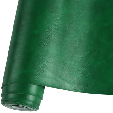 Smooth Solid Color Green Faux Leather Roll 12"X53"(30cmX135cm), Material for Making Crafting, Making