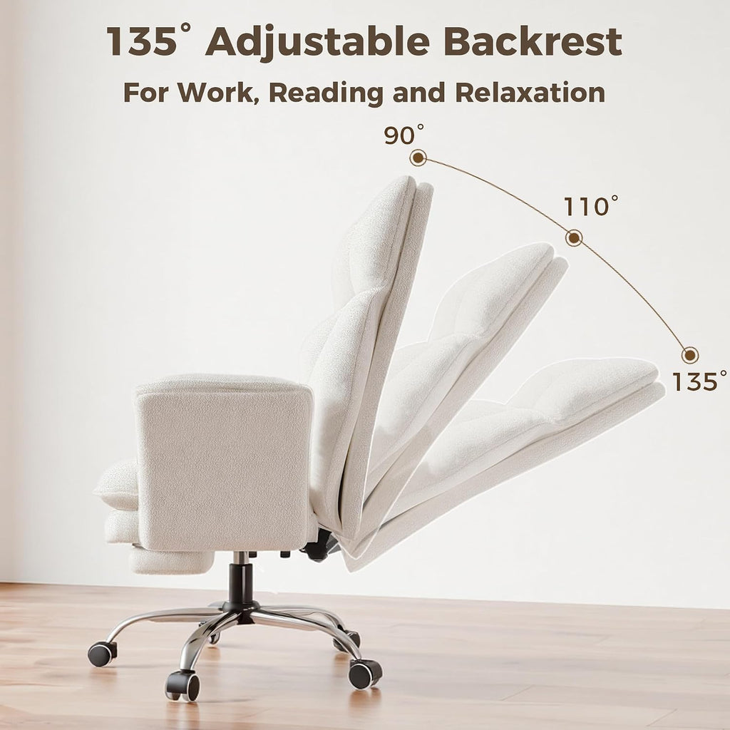 Big and Tall Office Chair, Flip Armrests for Pets & Cross Legged Sitting | Executive Ergonomic Computer Gaming Chair