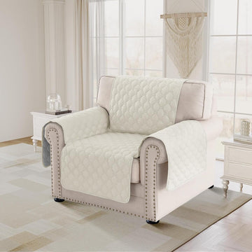 Chair Cover Slipcover Water Resistant Sofa Cover Washable Chair Cover Anti-Slip Stay in Place Furniture Protector