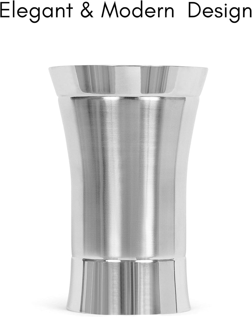 Stainless-Steel Wine Chiller - Elegant Double Wall Bucket - Single Insulated Bottle Holder - Wine or Champagne Cooler