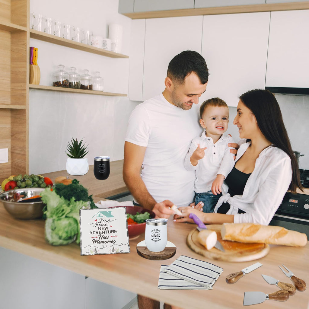 13 Pcs Housewarming Gifts New Home - Housewarming Gift Set for Couple, Warming New Home Basket Idea Gift for Women